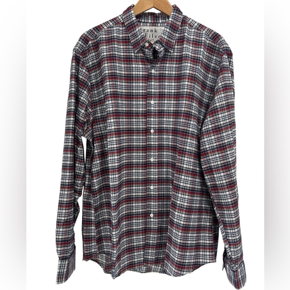Frank & Eileen Finbar Cotton Plaid Button Down Long Sleeve Shirt - XL